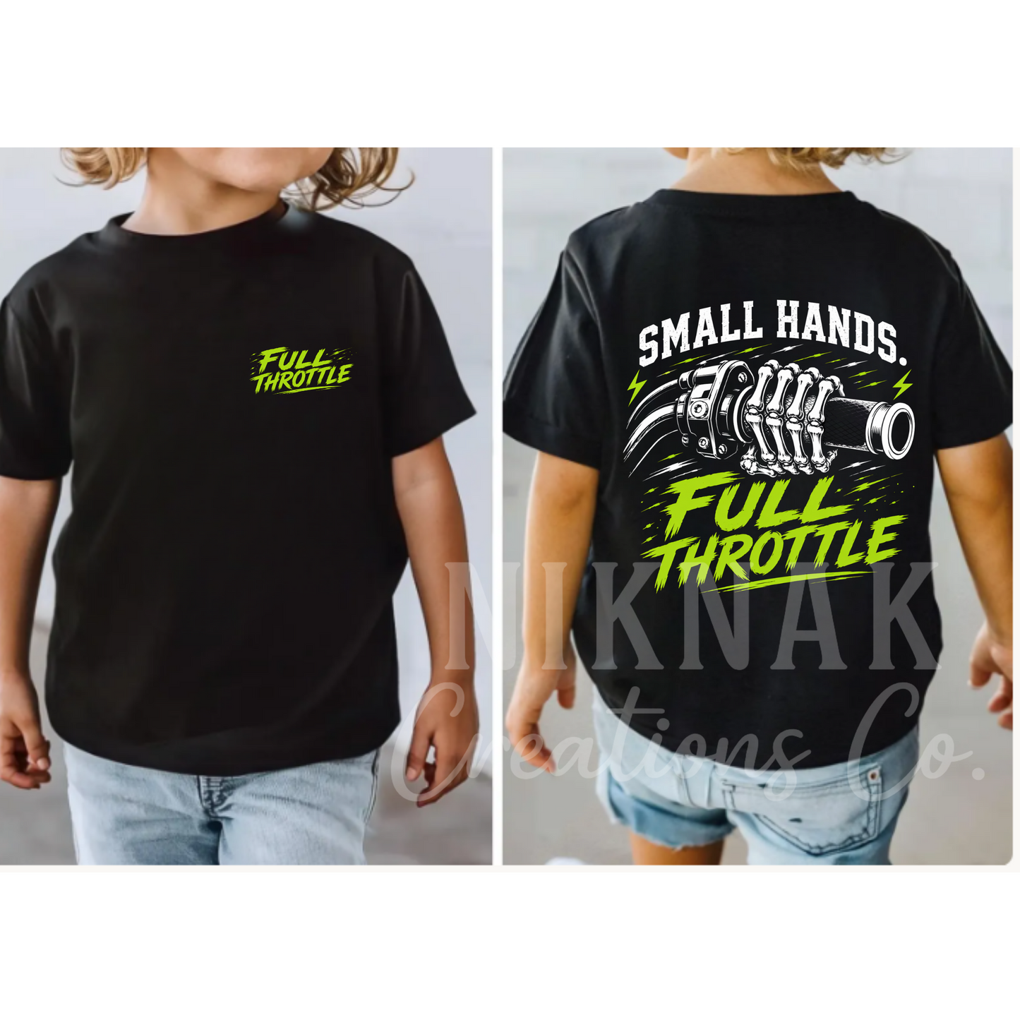 SMALL HANDS FULL THROTTLE GREEN