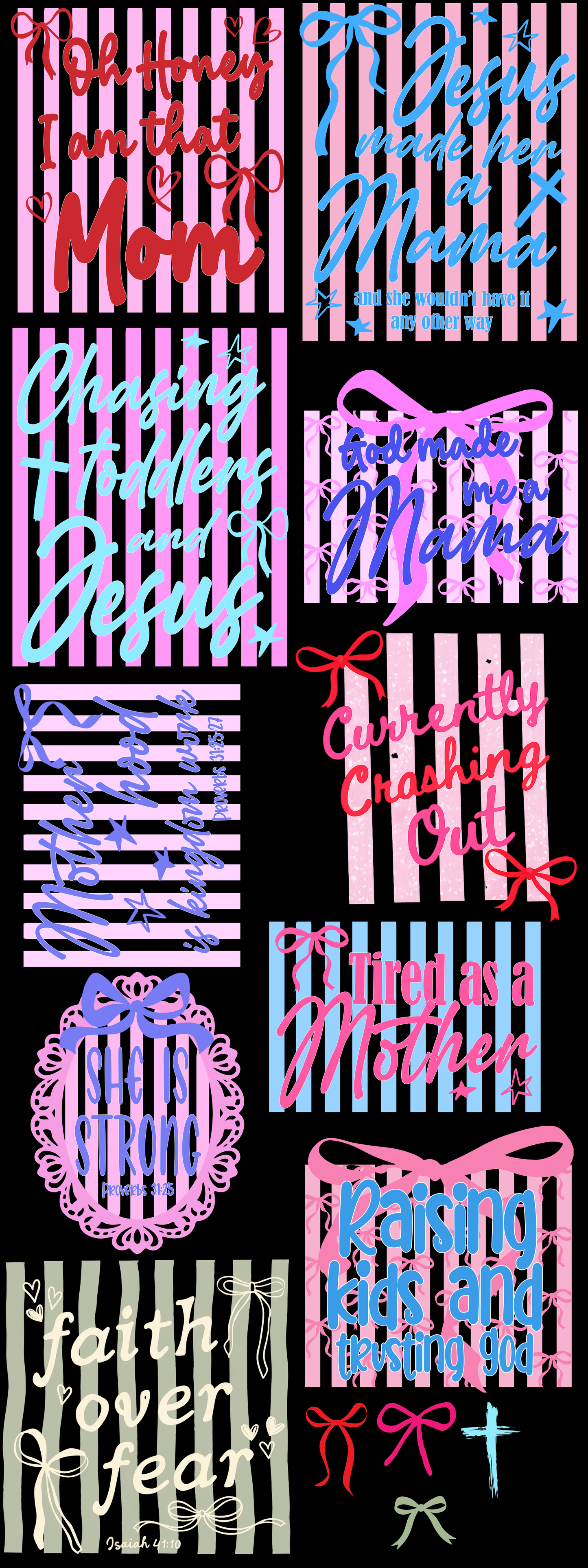 GOD/MAMA STRIP PREMADE